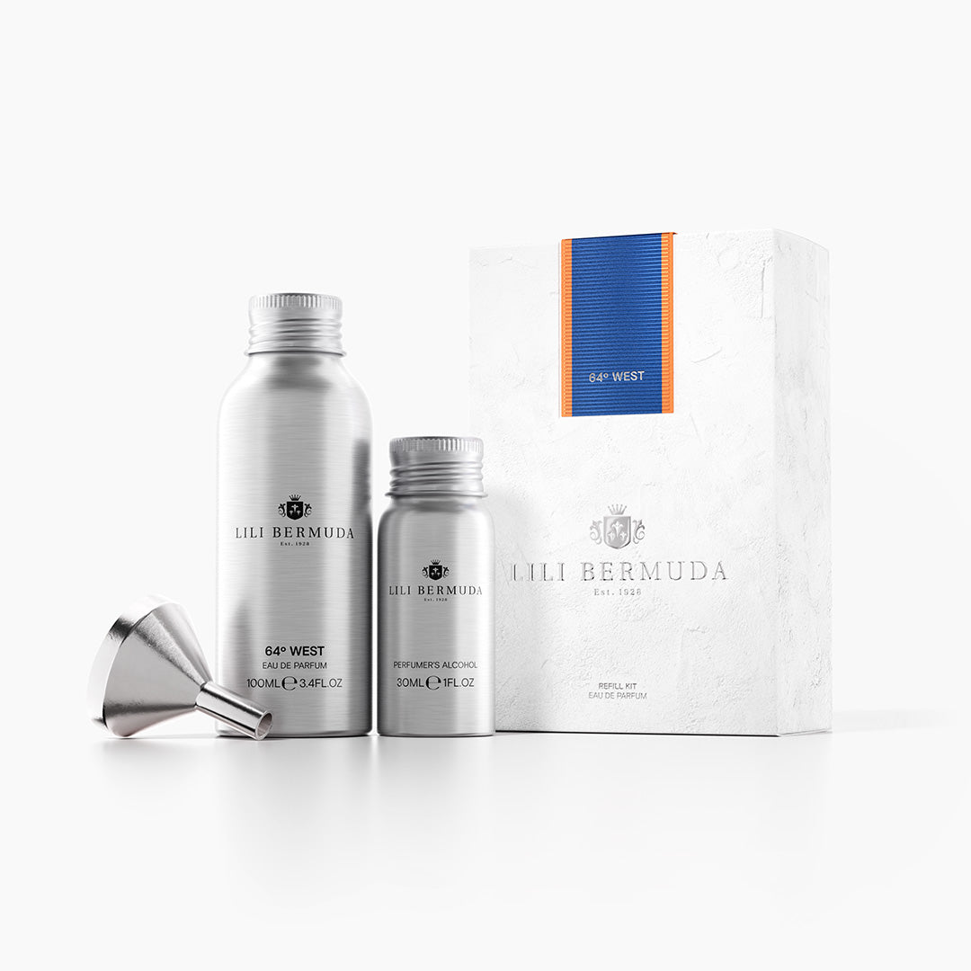 64º West Eau de Parfum Refill Kit