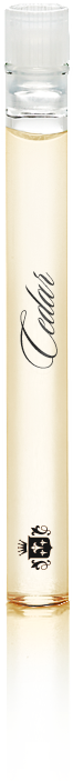 Flacon d'échantillon de penny en cèdre