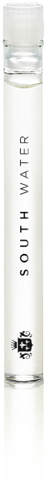 Flacon d'échantillon d'eau du Sud